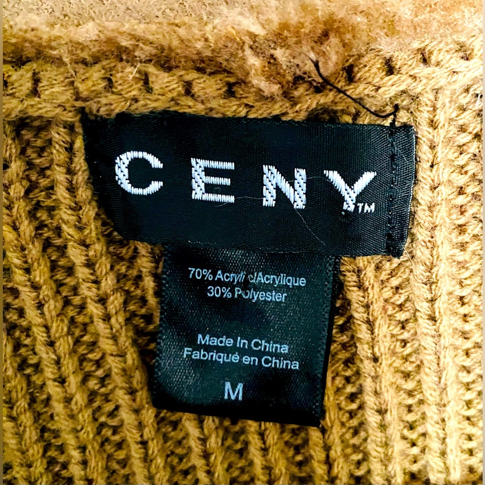 CENY Womens Faux Fur Knit Cardigan - Picture 2 of 8